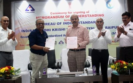 कृषि विवि के प्रदर्शन प्रक्षेत्रों में अब भारतीय मानक ब्यूरो द्वारा तय कृषि पद्धतियों का प्रयोग होगा