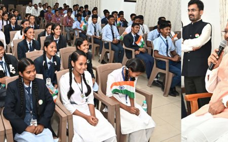 हवाई यात्रा कर रायपुर पहुंचे बीजापुर के मेधावी विद्यार्थियों में आसमान छूने का हौसला