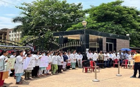 छत्तीसगढ़ में डॉक्टरों की हड़ताल: रायपुर, जगदलपुर, कोरबा व जीपीएम में प्रदर्शन