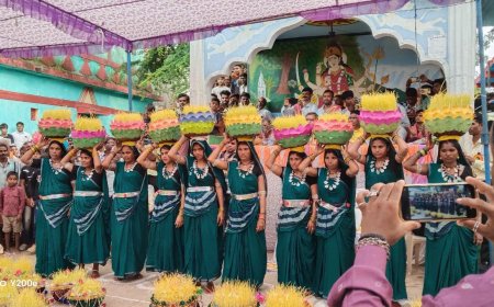 कोलिहा (मुंण्डा) मे जबर भोजली  प्रतियोगिता