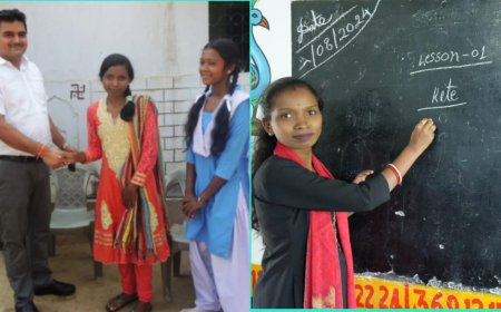 कलेक्टर से जो मिले थे हाथ, आज उन्हीं हाथों से ब्लैक बोर्ड पर चल रही चाक