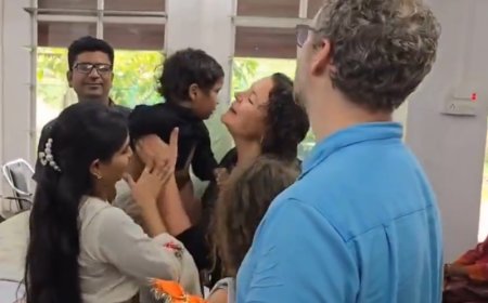 अमेरिकी दंपत्ति ने जशपुर के अनाथ बालक को गोद लिया