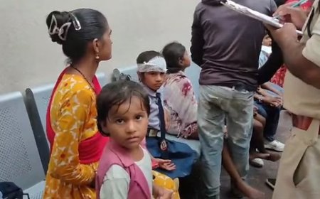 बच्चों को घर छोड़ने जा रहा ऑटो पलटा, सात छात्र घायल, दो की हालत गंभीर