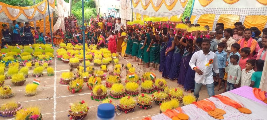 कोलिहा (मुंण्डा) मे जबर भोजली  प्रतियोगिता