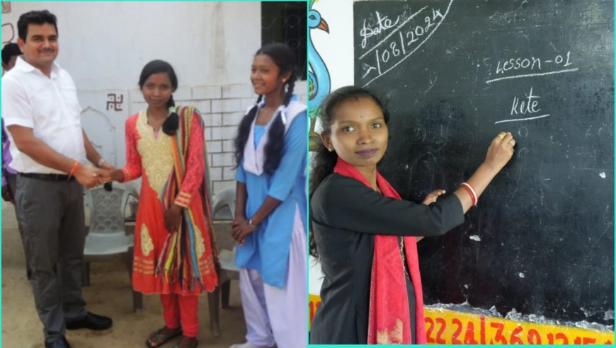 कलेक्टर से जो मिले थे हाथ, आज उन्हीं हाथों से ब्लैक बोर्ड पर चल रही चाक