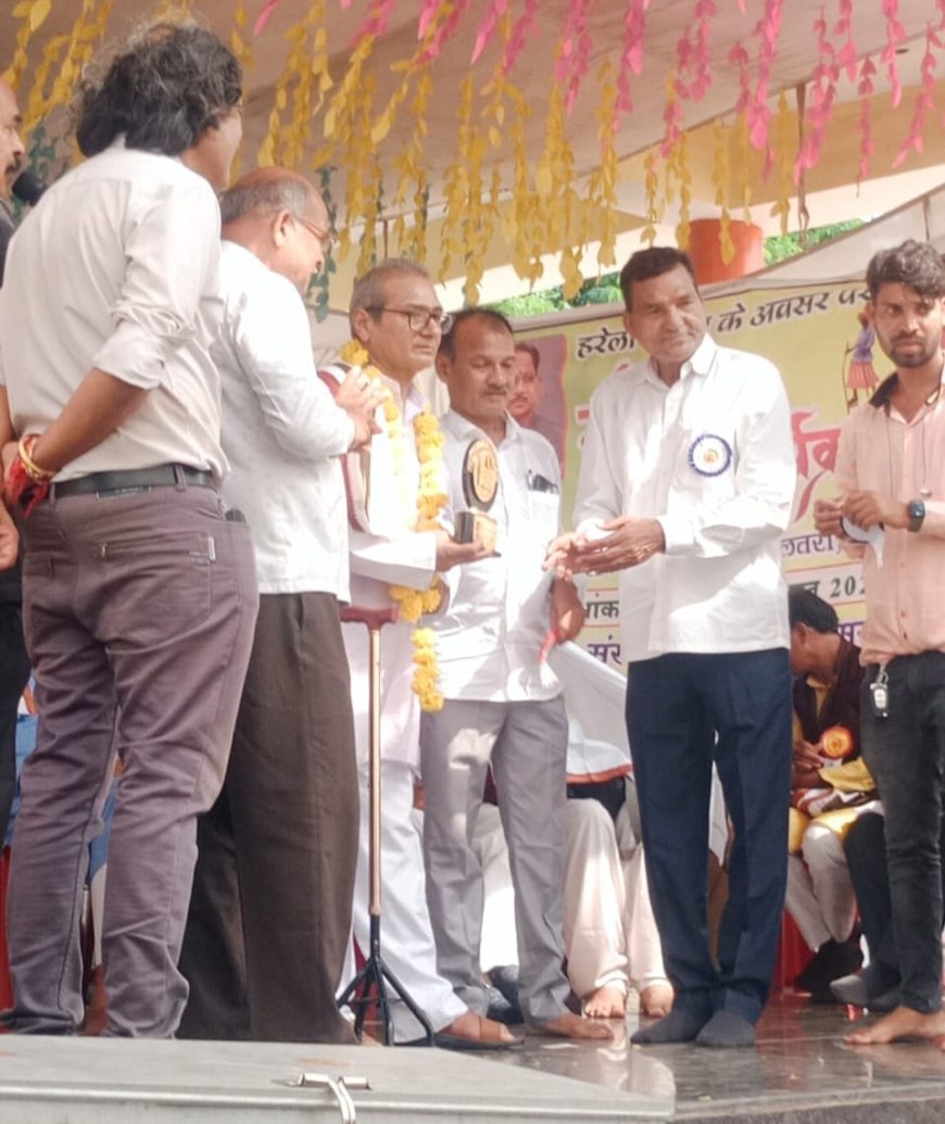 माता कौशल्या धाम में वरिष्ठ साहित्यकार सुशील भोले को सामाजिक समरसता सम्मान