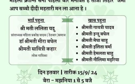 तीजा मिलन म जम्मो छत्तीसगढ़िया महतारी बहिनी मन ल नेवता हे...