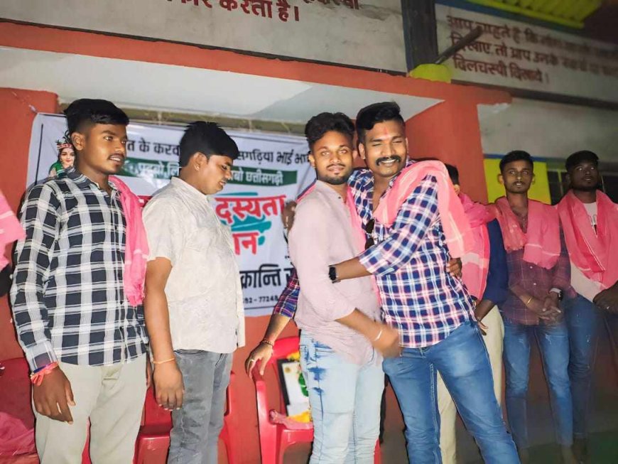 नगर निगम बिरगांव रइपुर म छत्तीसगढिय़ा युवा क्रांति सेना के जबर सदस्यता अभियान