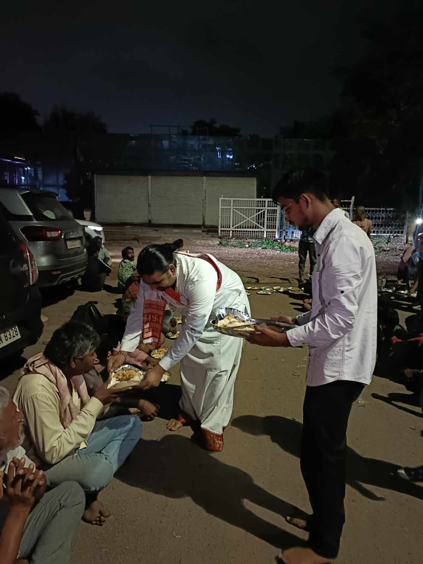 वृंदावन से आये कथावाचक ने जन समर्पण सेवा संस्था दुर्ग के सेवाभावी कार्यो की प्रशंसा की