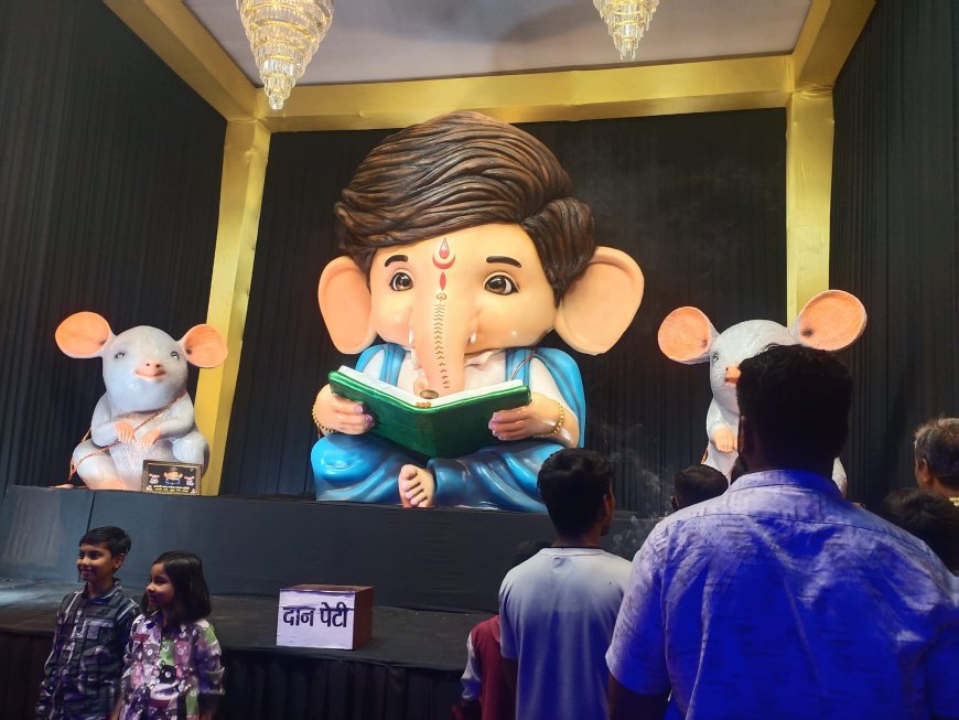 राजधानी रायपुर में गणेशोत्सव की धूम, देखे तस्वीरें...