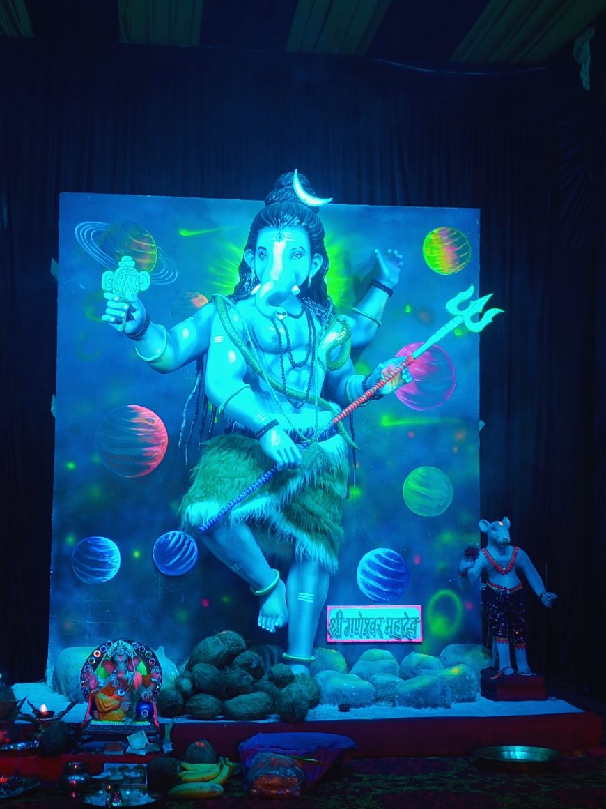 राजधानी रायपुर में गणेशोत्सव की धूम, देखे तस्वीरें...