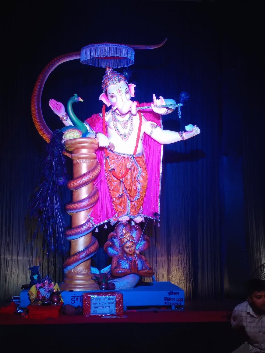 राजधानी रायपुर में गणेशोत्सव की धूम, देखे तस्वीरें...