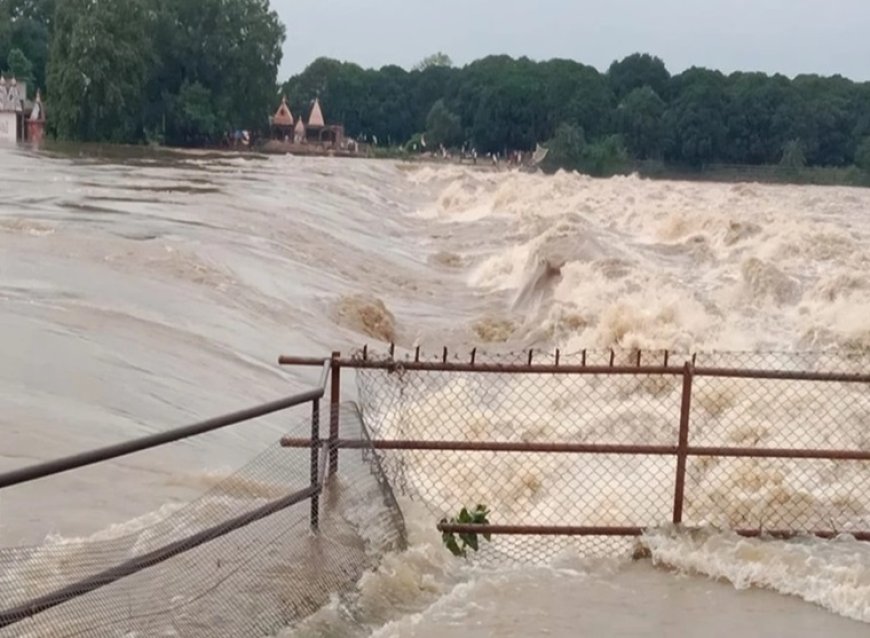 तेजी से बढ़ रहा है शिवनाथ नदी का जलस्तर, कई गांवों पर मंडराया बाढ़ का खतरा