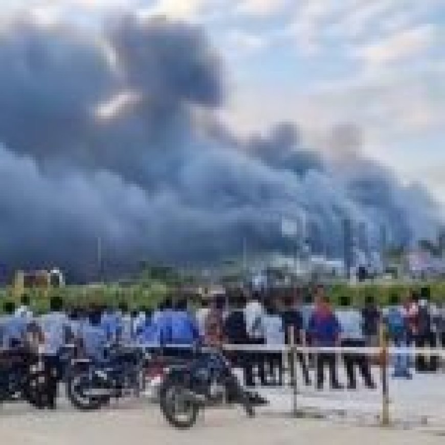 टाटा के प्लांट में लगी भीषण आग… भारी नुकसान की आशंका…