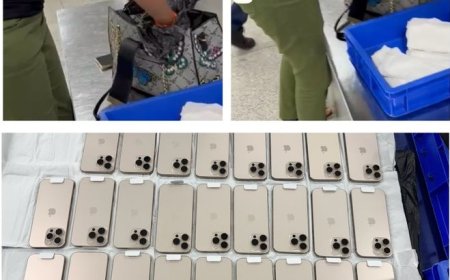 महिला के बैग से मिले 26 iPhone 16 Pro Max, कस्टम विभाग ने किए जब्त