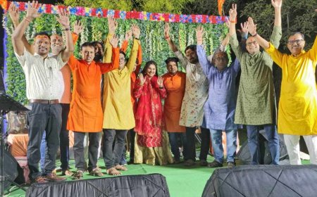 महादेव वाटिका अम्लेश्वर के परिसर मे माता की चौकी और जगराता का आयोजन