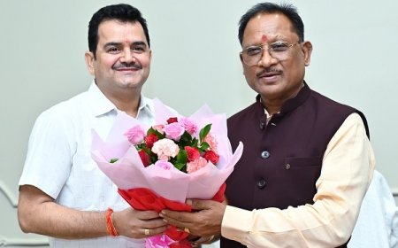 नए सीएम हाउस में साय ने शुरू की कामकाज