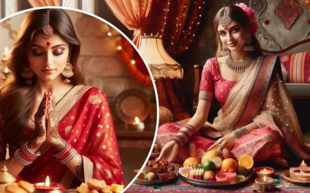 करवाचौथ पर सोलह श्रृंगार करना होता है शुभ, जानिए कौन-कौन सी 16 चीजें हैं जरूरी