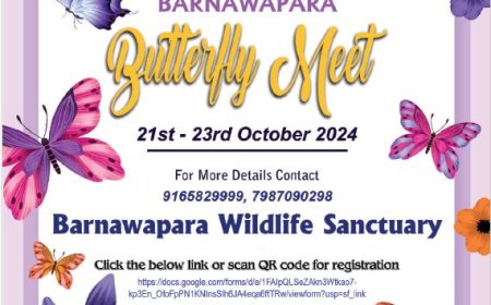’बारनवापारा बटरफ्लाई मीट’ 21 से 23 अक्टूबर