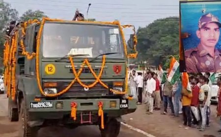 लेह में आर्मी जवान उमेश साहू की मौत, गृहग्राम कोड़िया में शोक की लहर