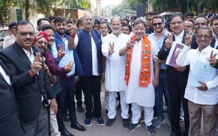 शक्ति प्रदर्शन के बाद सुनील सोनी ने दाखिल किया नामांकन