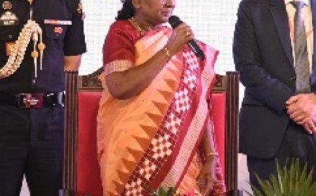 राष्ट्रपति द्रौपदी मुर्मु पहुंची आईआईटी भिलाई