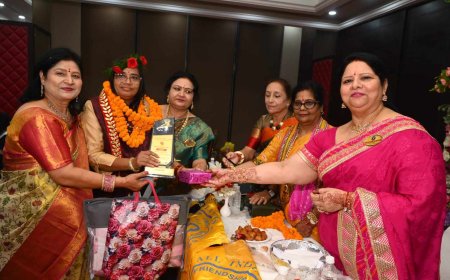 ऑल इंडिया लीनेस क्लब डिस्ट्रिक्ट प्रेसीडेंट CM1द्वारा आयोजित एरिया 11(सार्थक) कांफ्रेंस में सम्मानित हुई शिक्षाविद् डॉ.मनीषा त्रिपाठी