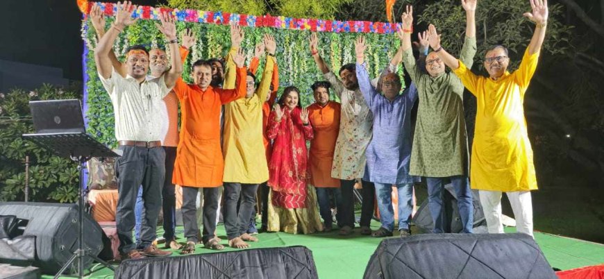 महादेव वाटिका अम्लेश्वर के परिसर मे माता की चौकी और जगराता का आयोजन