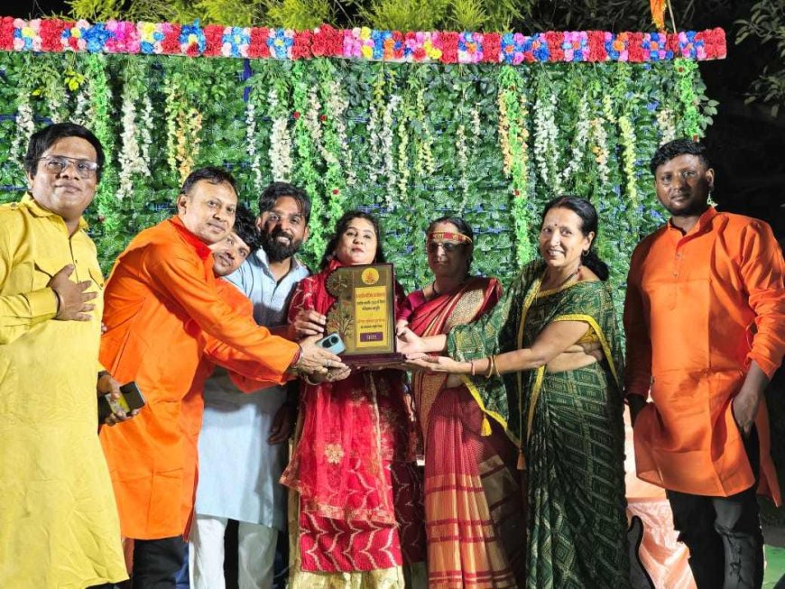 महादेव वाटिका अम्लेश्वर के परिसर मे माता की चौकी और जगराता का आयोजन