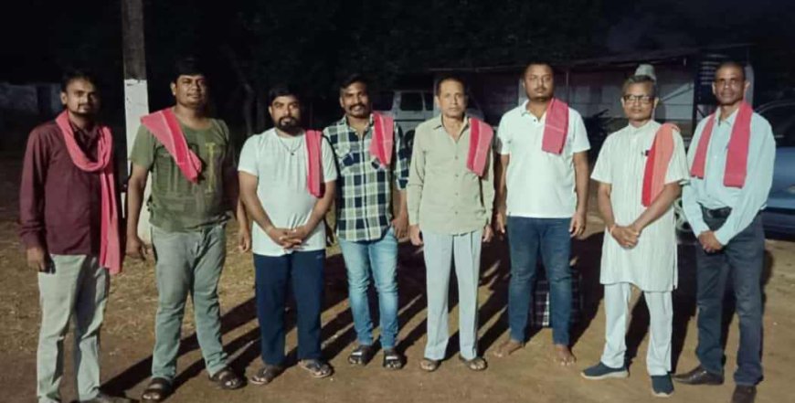 बघवा मन के  जेल ले रिहाई के  जब्बर बधाई स्वागत