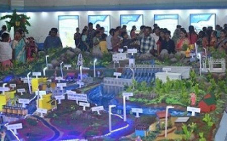 छत्तीसगढ़ राज्योत्सव में सिंचाई परियोजनाओं की आकर्षक झांकी