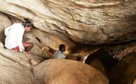 जयमरगा के गढ़पहाड़ की गुफा में प्रागैतिहासिक काल के हैं आदिमकालीन शैलचित्र