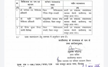 डॉक्टरों का थोक में तबादला