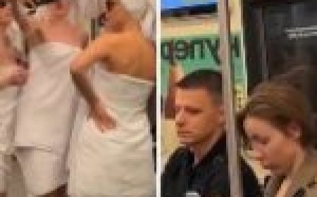 मेट्रो में तौलिया लपेटकर चढ़ गईं 4 लड़कियां… यात्रियों के रिएक्शन हुए वायरल