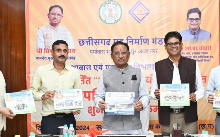 सभी के लिए आवास : छत्तीसगढ़ गृह निर्माण मंडल की 7 आवासीय परियोजनाओं का  शुभारम्भ