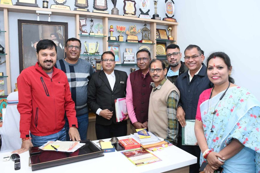 धरसींवा विधायक अनुज शर्मा से मिले इलेक्ट्रो होमियो पैथी चिकित्सक संघ