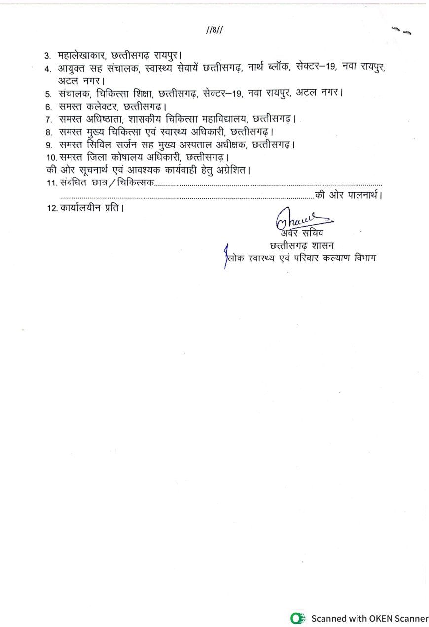 चिकित्सा स्नातक छात्र-छात्राओं को मिली संविदा नियुक्ति, जारी हुआ आदेश, देखे सूची....
