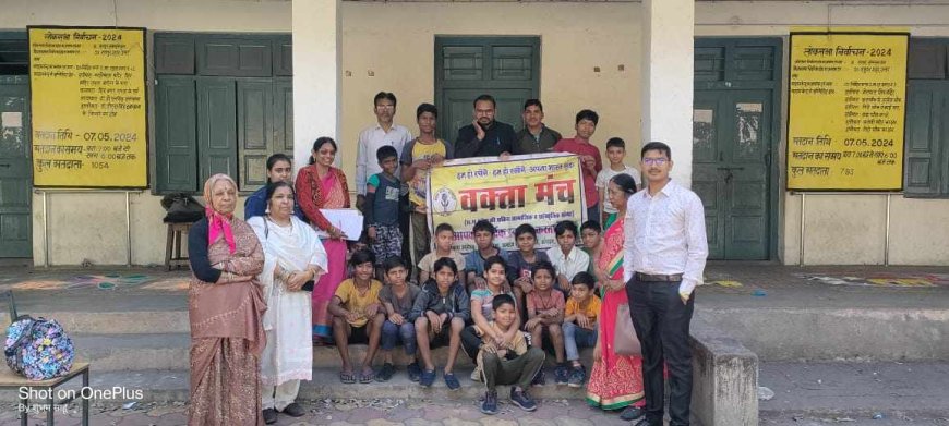 नशे के खिलाफ वक्ता मंच की रंगोली स्पर्धा