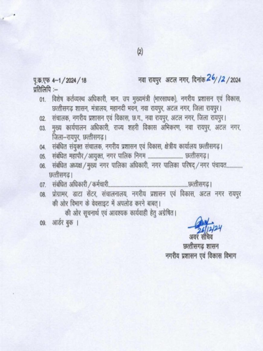 चुनाव से पहले निकायों में बड़ा फेरबदल, 183 अधिकारी-कर्मचारी इधर से उधर