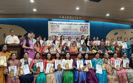 छत्तीसगढ़ साहित्य एवं संस्कृति संस्थान द्वारा 101 महिलाओं का सम्मान