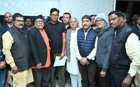 वित्तमंत्री ओ पी चौधरी से भेंट- मुलाकात कर ज्ञापन सौंपा