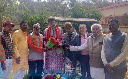 पेंशनरों ने किरणदेव सिंह को भारतीय जनता पार्टी के प्रदेश अध्यक्ष निर्वाचित होने पर बधाई दिया