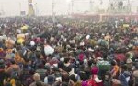 महाकुंभ में नहाने आए कपल का वीडियो हुआ वायरल…