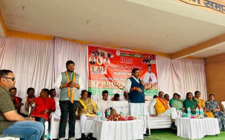 विशाल कार्यकर्ता सम्मेलन में भाजपा कार्यकर्ताओं ने लिया पंच से पार्लियामेंट तक कमल खिलाने का संकल्प