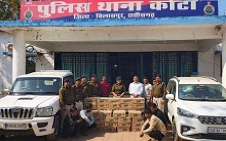 चुनावी माहौल के बीच 35 पेटी शराब के साथ 5 आरोपी गिरफ्तार