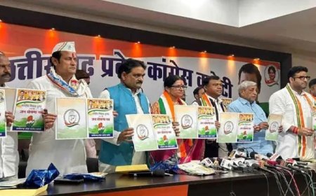 नगरीय निकाय चुनाव के लिए कांग्रेस ने जारी किया घोषणा पत्र