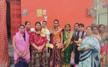 तात्यापारा वार्ड क्रमांक 36 से छत्तीसगढ़ी समाज पार्टी की प्रत्याशी श्रीमती हेमा साहू का सघन जनसंपर्क अभियान जारी