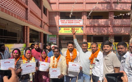 नगर पालिका क्षेत्र अमलेशवर डीह से काँग्रेस से तीन पार्षद प्रत्याशी विजयी घोषित