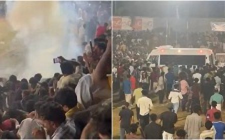 फुटबॉल स्टेडियम में लगी आग, आतिशबाजी के कारण घायल हुए 30 लोग