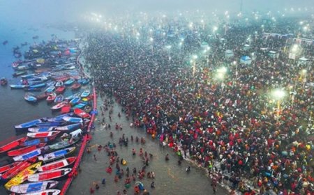 महाकुंभ 2025: संगम के सभी रास्तों पर 10 KM तक आस्था का जनसैलाब